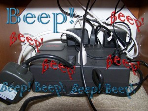 UPS battery backup beeping