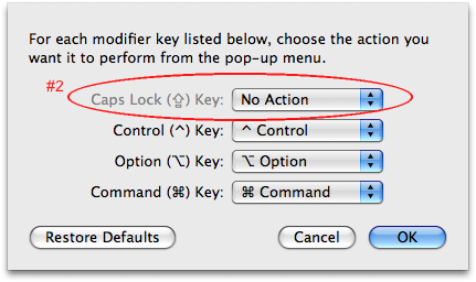 Disable Caps lock key